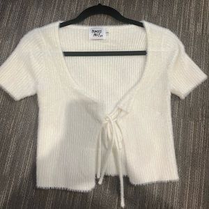 princess polly soft white tie t